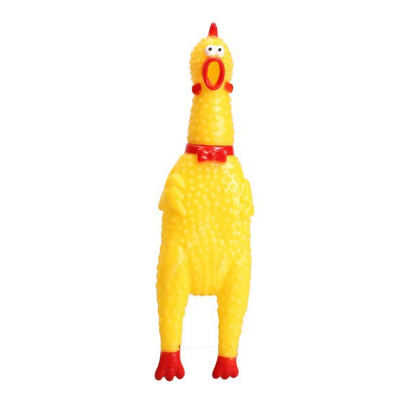 The Signing Chicken - Rubber Dog Toy - 2 sizes