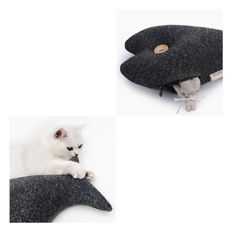 Huge Black Pearlfish cat toys - 3 sizes