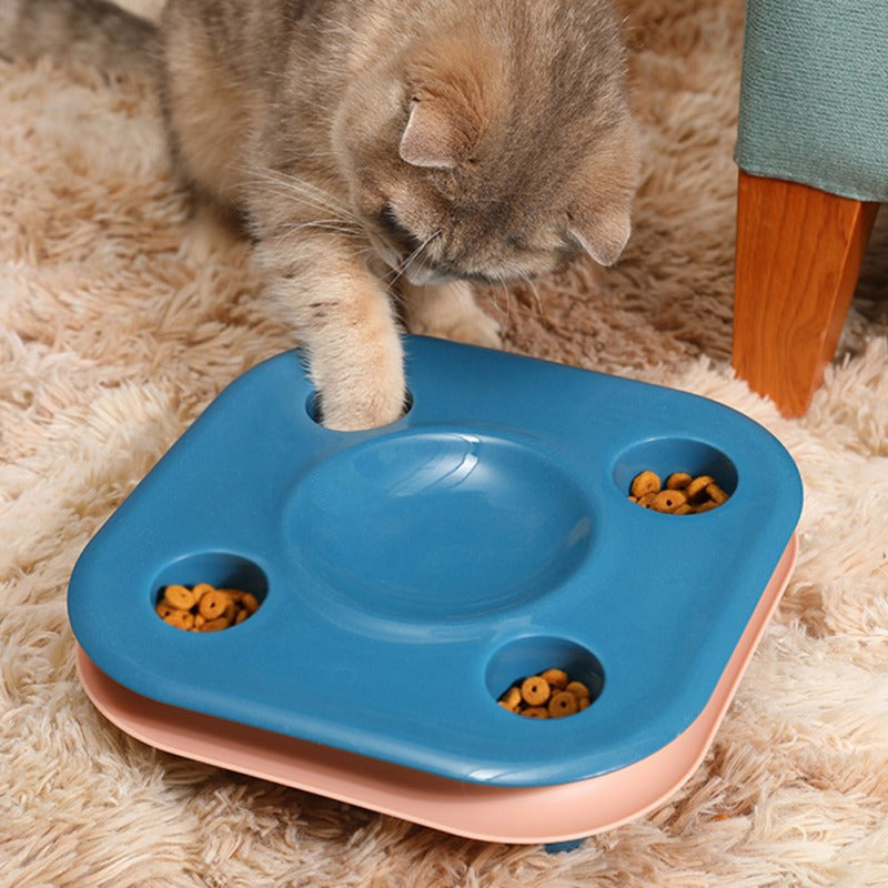 Multifunctional Cat Food Bowl and Track Toy