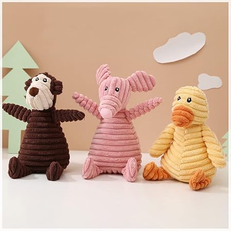 The Cuties - Plush Dog Toys - Bite Resistant Corduroy