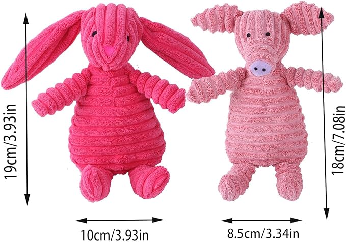 The Cuties - Plush Dog Toys - Bite Resistant Corduroy