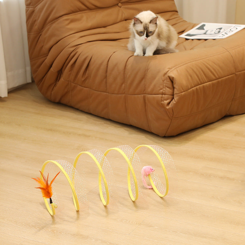 Foldable Cat Play Spiral