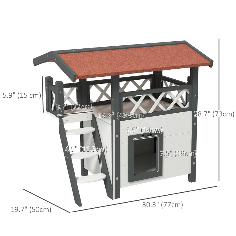 Thumbelina - Outdoor Cat House - For Small Cats