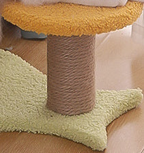 Compact Fish Design Cat Tree and Scratching Post