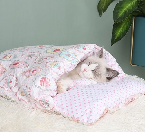 Japanese-Style Cat Nest Sleeping Bag - 3 sizes