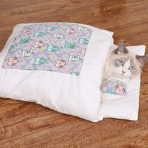 Japanese-Style Cat Nest Sleeping Bag - 3 sizes