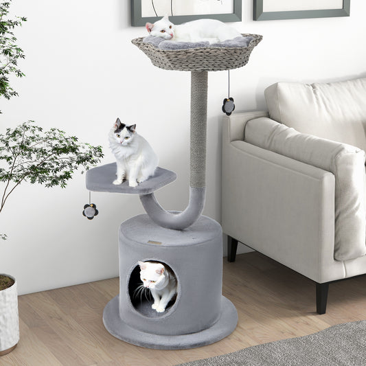 The Serenity - Cat Tower - Curved Metal Frame