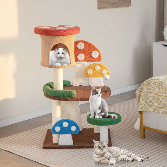 The Magic Mushroom - Cat Tree - With Condo
