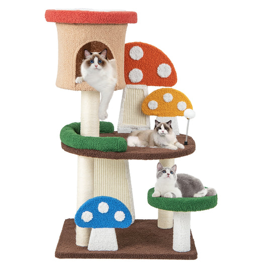 The Magic Mushroom - Cat Tree - With Condo