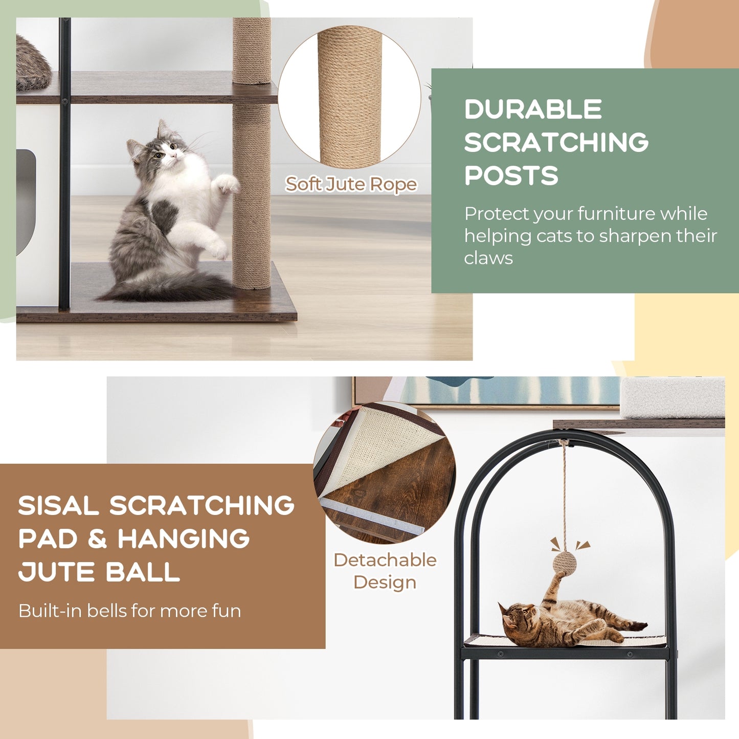 The Lookout - Cat Tree - Modern White