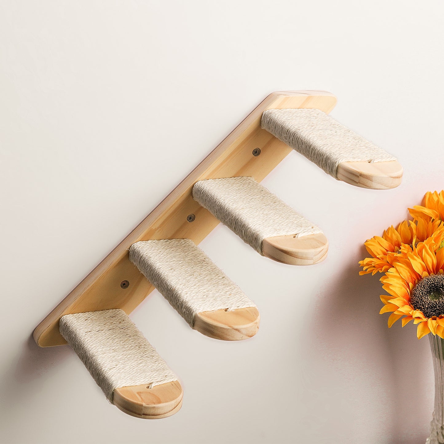 Wall Hammock and Cat Step System