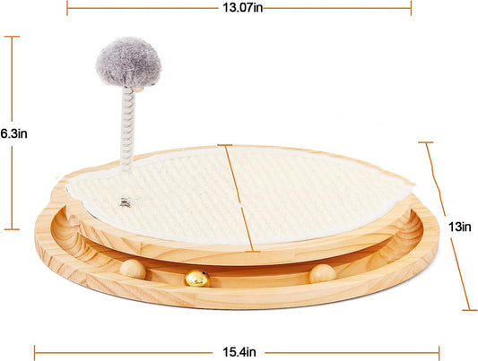 Cat Scratching Pad with Ball Track