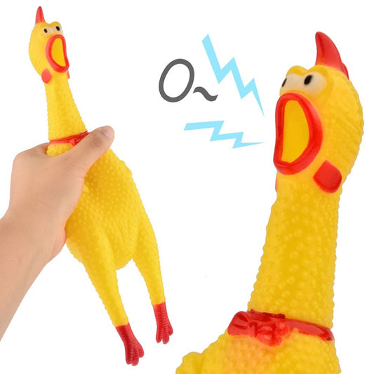 The Signing Chicken -  Rubber Dog Toy - 2 sizes