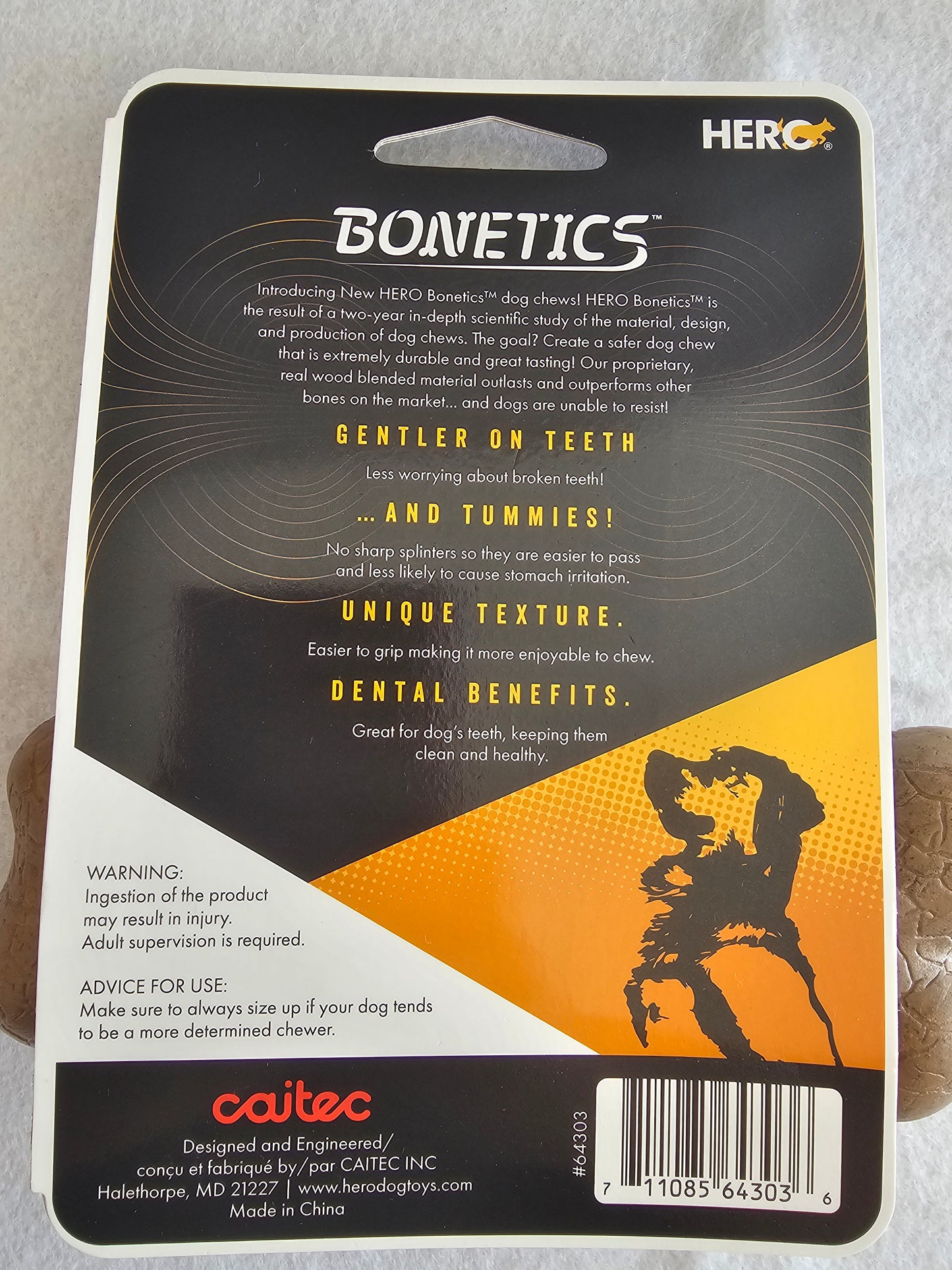 Hero Bonetics Dog Chews - Gentle on Teeth & Tummies