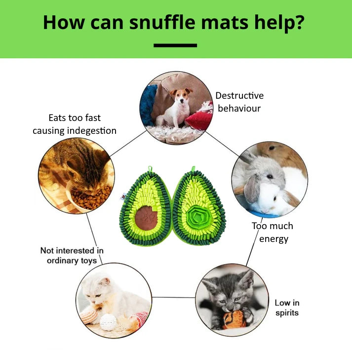 Delicious Avocado - Snuffle Mat - Dual Sided