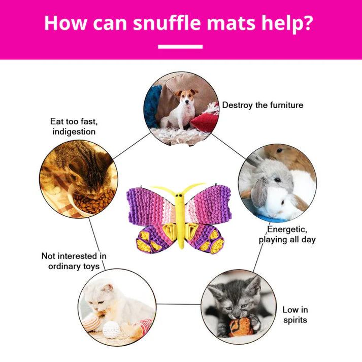 Butterfly Wings - Snuffle Mat - Challenging Pockets