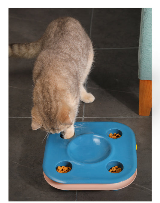 Multifunctional Cat Food Bowl and Track Toy