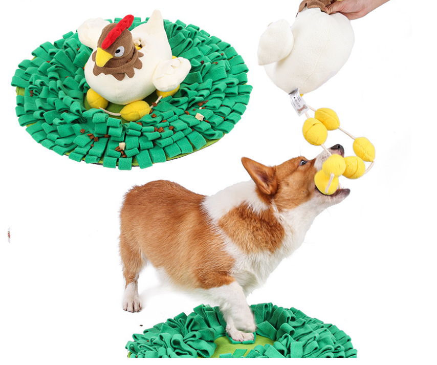 Henny Penny - Snuffle Mat - Nesting Hen with Eggs