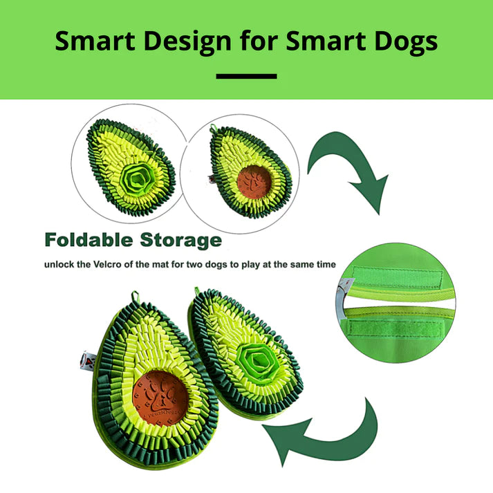 Delicious Avocado - Snuffle Mat - Dual Sided