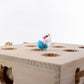 Wooden peekaboo cat toy