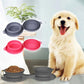 Foldable Double Pet Bowl For Easy Outings