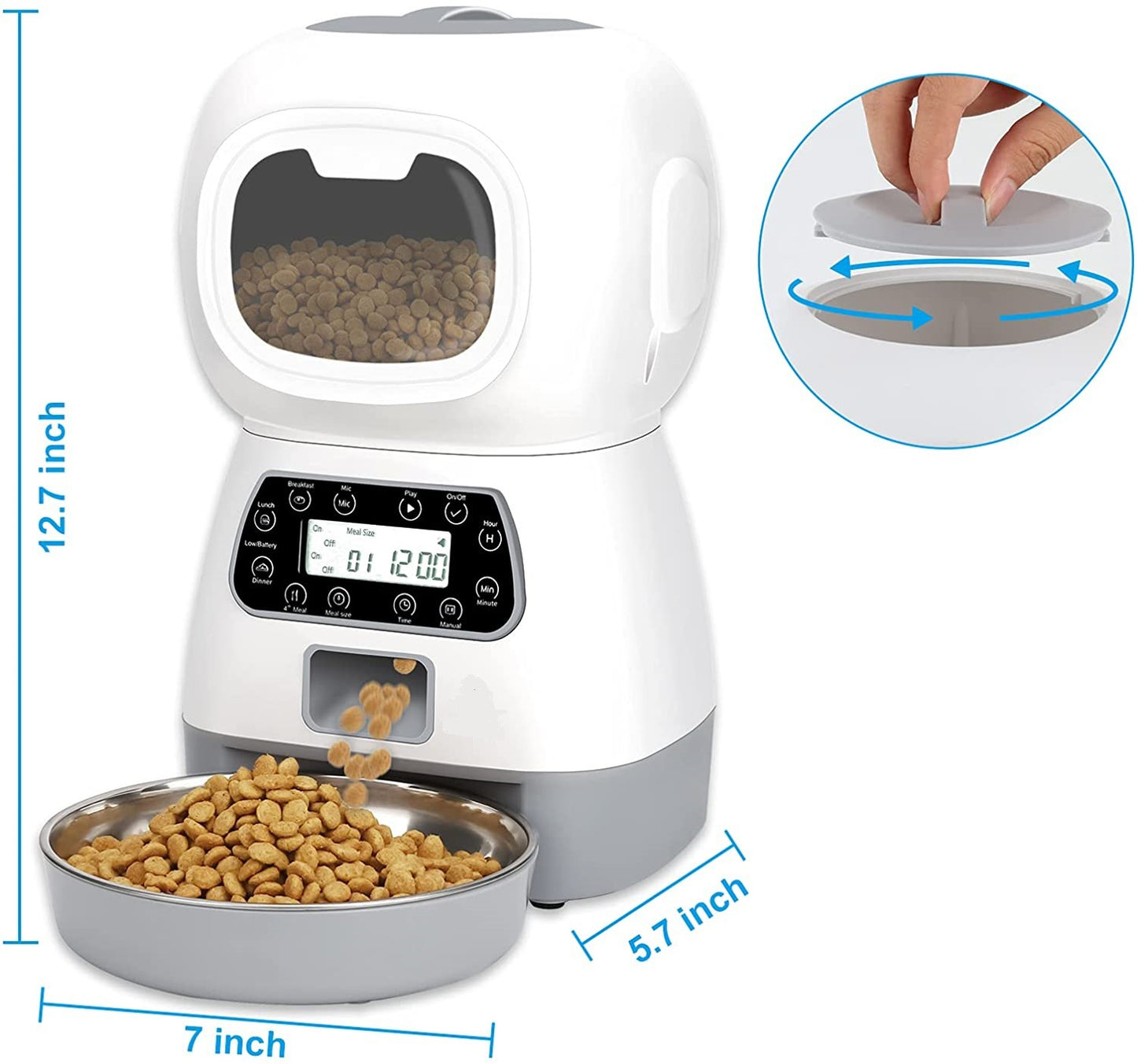 Smart APP Automatic Pet Feeder With Voice Recording