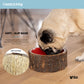 Farmhouse Rustic Wood-Look Pet Bowl