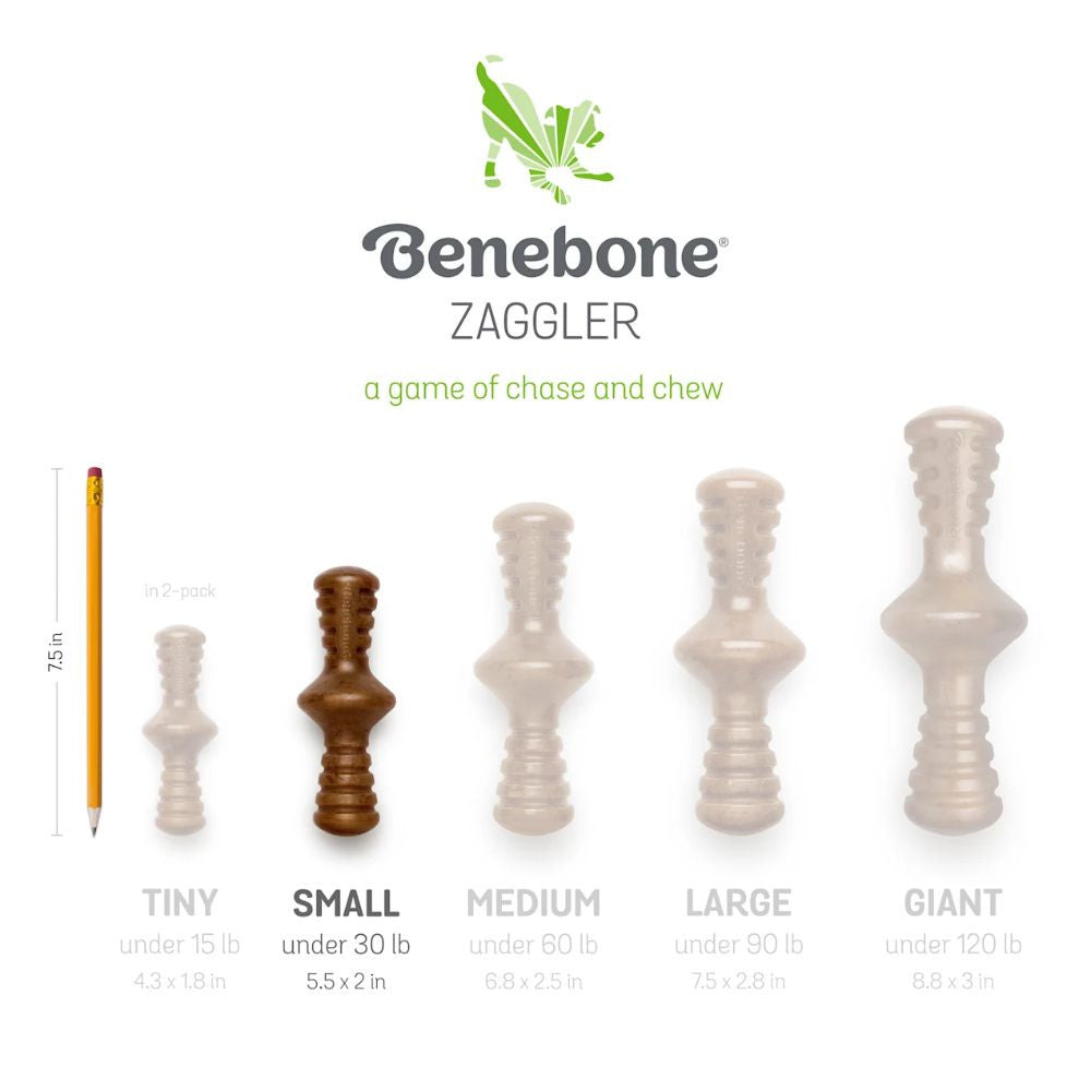 Benebone Zaggler Peanut Dog Chew Toy