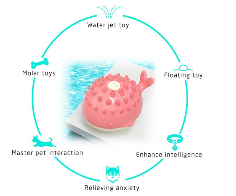 Floating Squirting Dog Toy