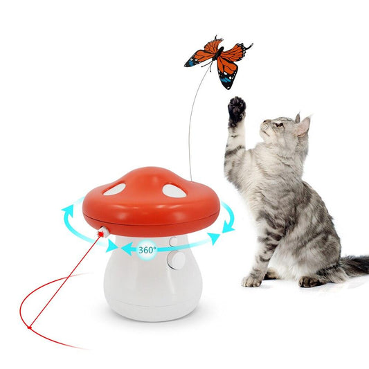 Rotating Laser and Butterfly Interactive Cat Toy