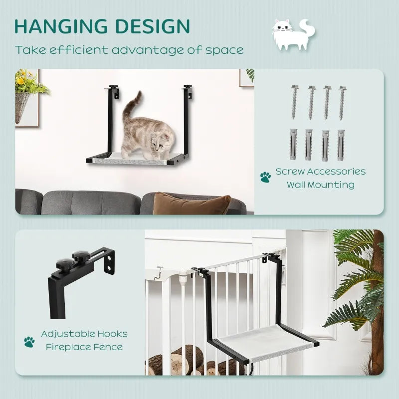 Cat Hammock With Multiple Mounting Options