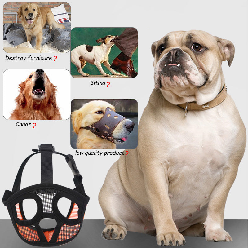 Dog Muzzles Pet Soft Barking Mesh Mouth Mask