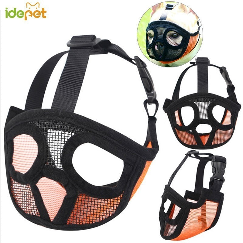 Dog Muzzles Pet Soft Barking Mesh Mouth Mask