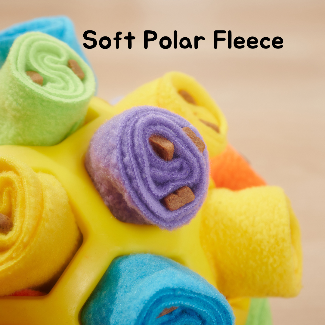 The Infinity Ball - Snuffle Toy - With Roll-out Fleece