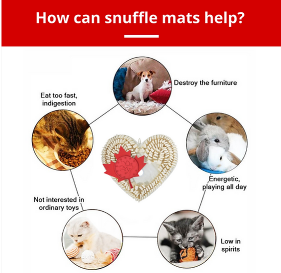 Canadian Hearts - Snuffle Mat - With Lick Mat