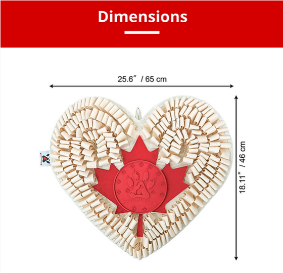 Canadian Hearts - Snuffle Mat - With Lick Mat