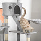 PawHut 94"-102" Huge Floor to Ceiling Cat Activity Centre Multi-Level Play House