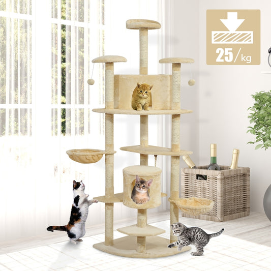 Large 79" Cat Tree Activity Centre for Multiple Cats