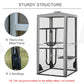 Portable Outdoor Cat Enclosure Catio with Door and 3 Platforms