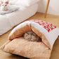 Cat Sleeping Bag - Japanese Style, 3 sizes Japanese pet bed - InspirationIncluded