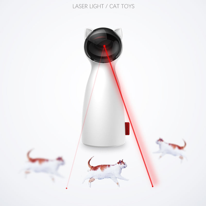 Creative Cat Pet LED Laser Funny Toy Smart Automatic Laser Toy - InspirationIncluded