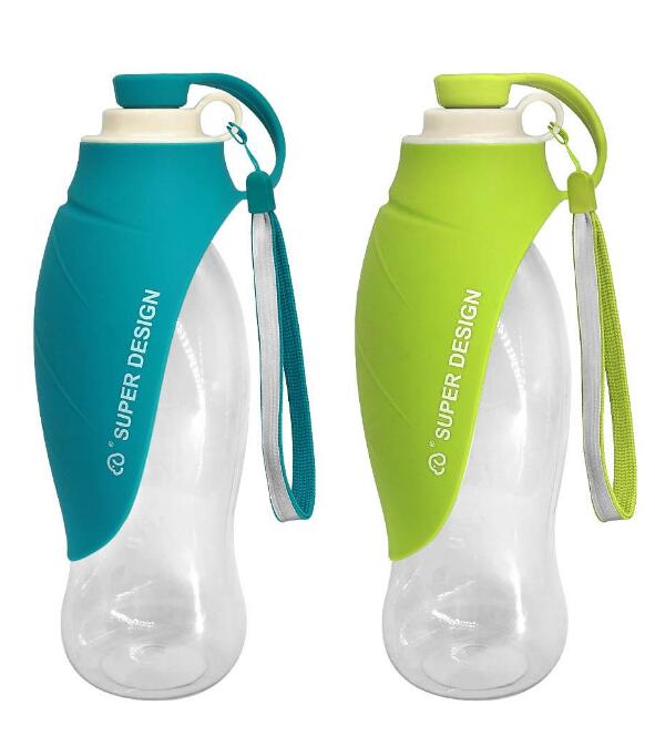 600ml Pet Portable Water Bottle With Large Bowl Portable pet water bottle - InspirationIncluded