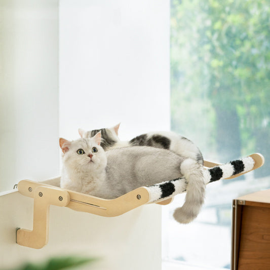 Wooden Oversized Hanging Hammock Bed For Cat Hammock Bed - InspirationIncluded