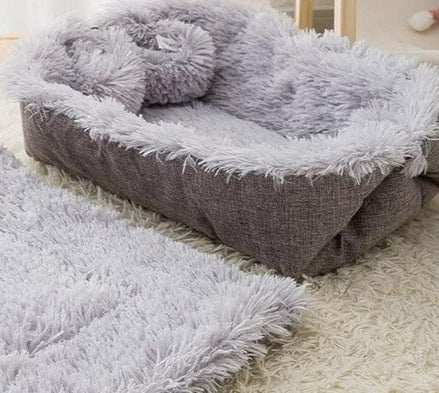 2 in 1 Super Soft Pet Mat and Nest Bed