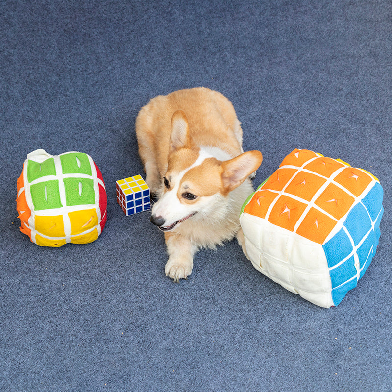 Dog puzzle outlet cube