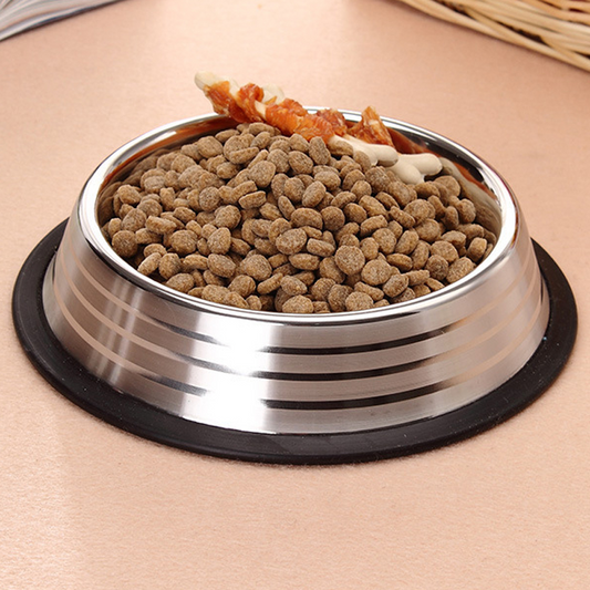 XL Stainless steel pet bowl with Non-Slip Bottom Large Dog Bowl - InspirationIncluded