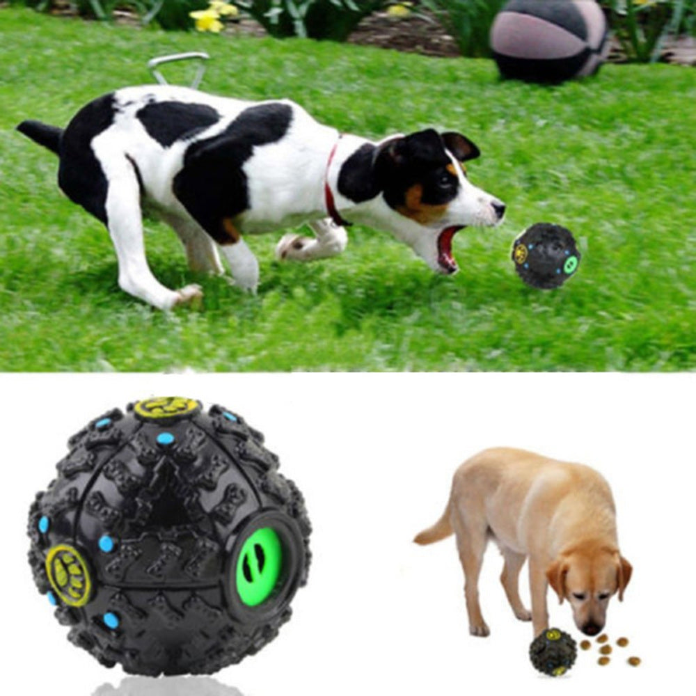 7.5cm Funny Pet Food Dispenser Toy Ball Dog Cat - InspirationIncluded