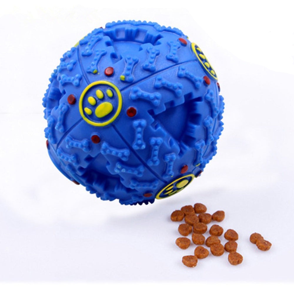 7.5cm Funny Pet Food Dispenser Toy Ball Dog Cat - InspirationIncluded