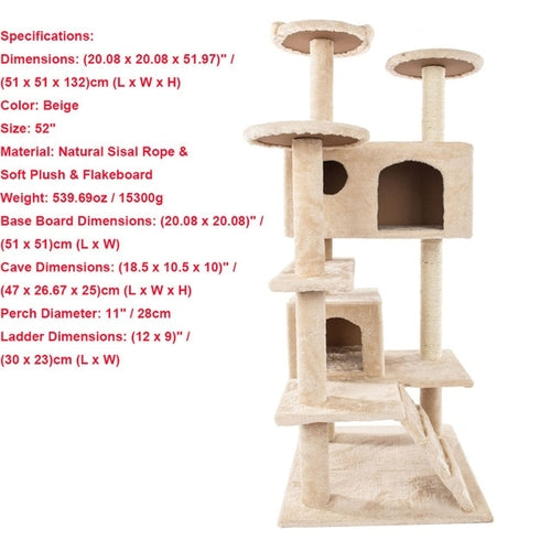 Luxury Cat Tower For Feline Royalty