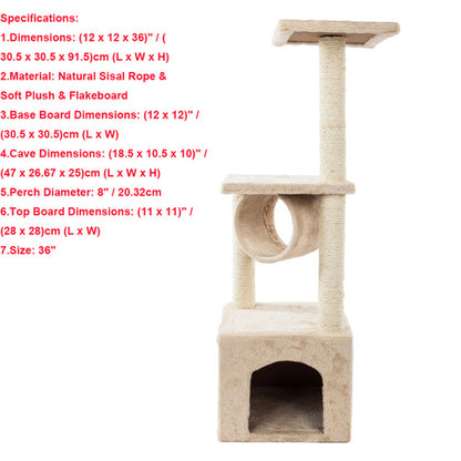 Luxury Cat Tower For Feline Royalty